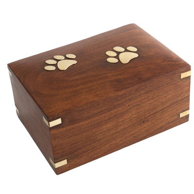 Timber Urn Brass Paws